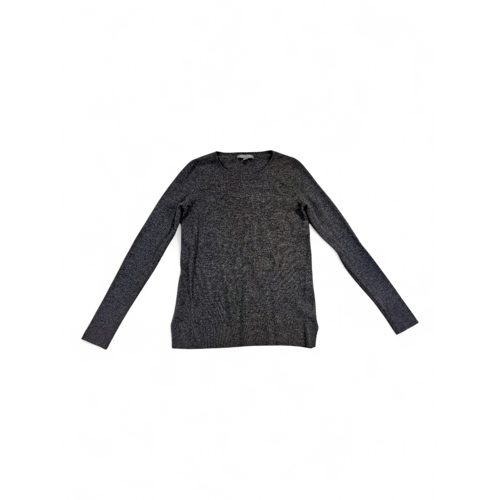 Neiman Marcus Cashmere Crewneck Sweater Xs Charcoal